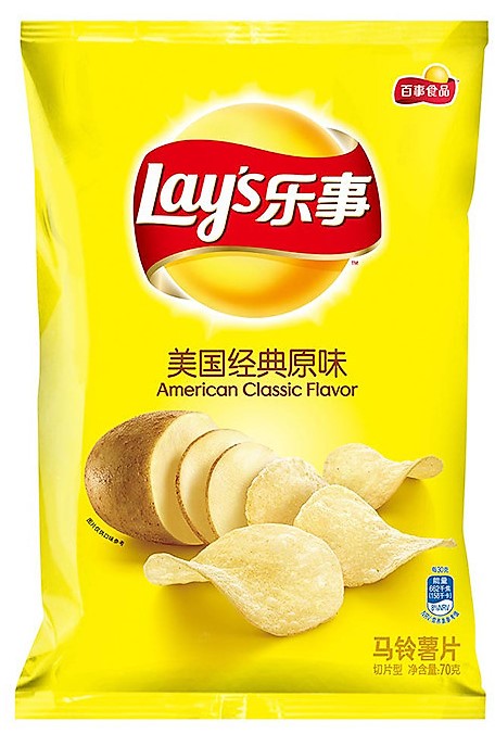 Lay's乐事薯片 美国经典原味 70g